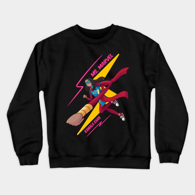 Ms Marvel Crewneck Sweatshirt by ribeironathana